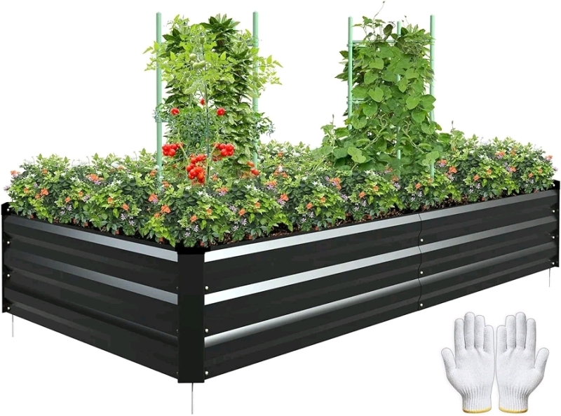 Unused Once More Raised Garden Bed