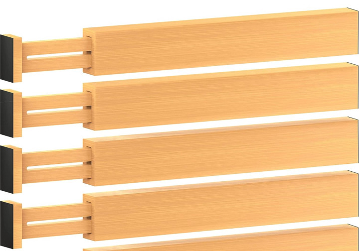 NEW belmint bamb&uuml;si collection drawer dividers , Spring Adjustable & Expandable (Set of 4)
