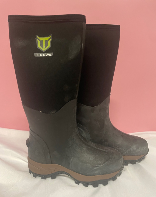 TiDEWE Rubber Boots Size 7 Black