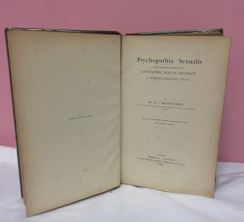 Psychopathia Sexualis By Kraft - Ebing