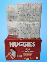 New Huggies Little Snugglers Diapers / Size N (up to 10lbs) 76 Diapers