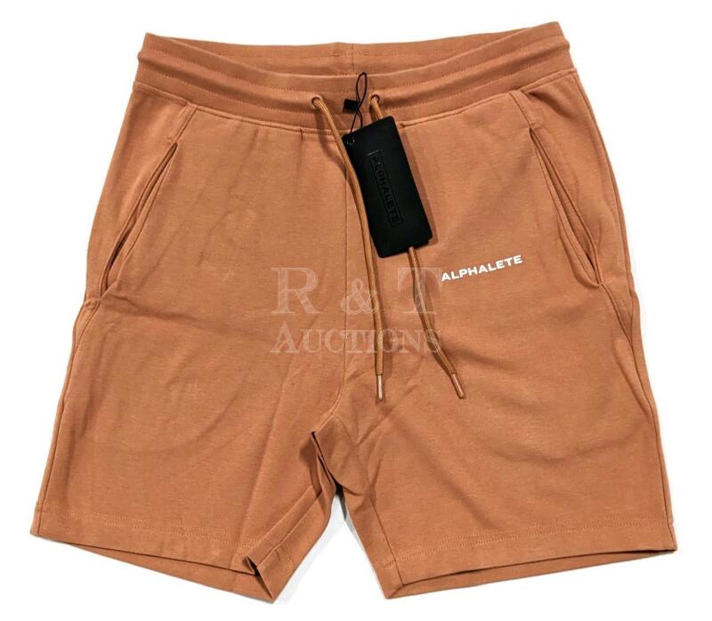 New ALPHALETE Men's Essential Core Shorts Size Small (Clay)
