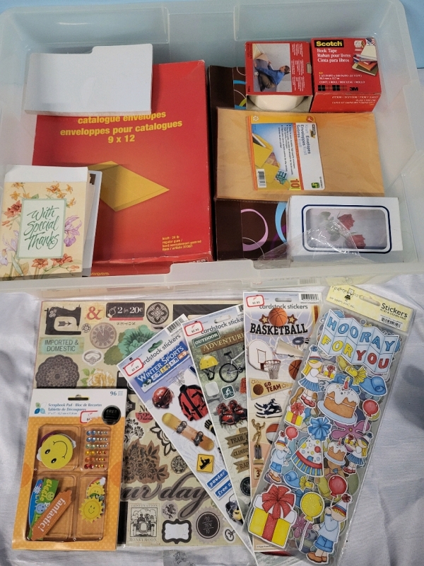 Large Lot of Office Supplies , Stickers & Greeting Cards