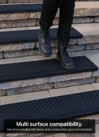 New 5 Pack - Finehous Rubber Stair Treads - 35"&times;10"