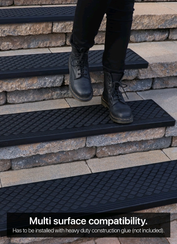 New 5 Pack - Finehous Rubber Stair Treads - 35"&times;10"