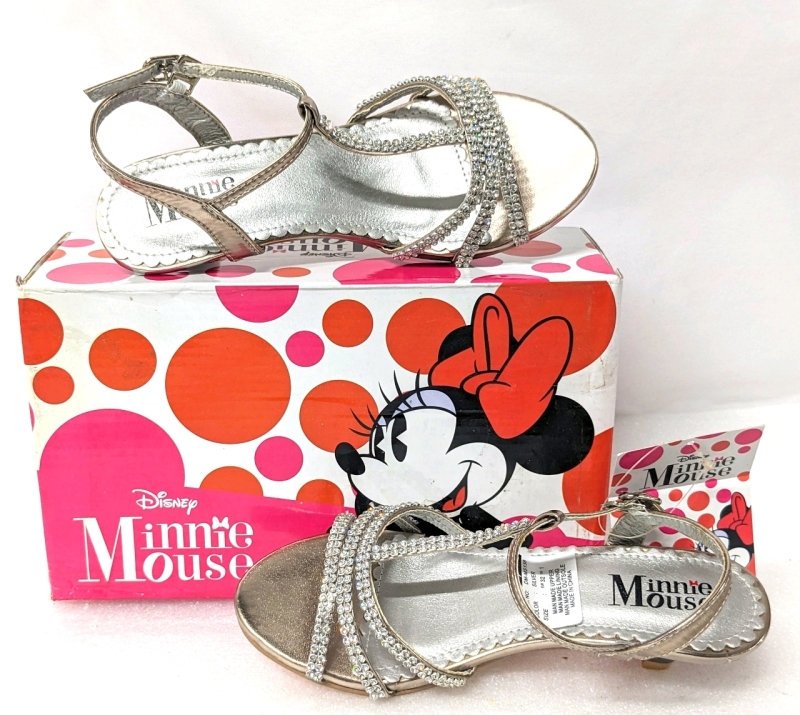 New Disney Minnie Mouse Heels Size 32 / DM-MS138 Silver
