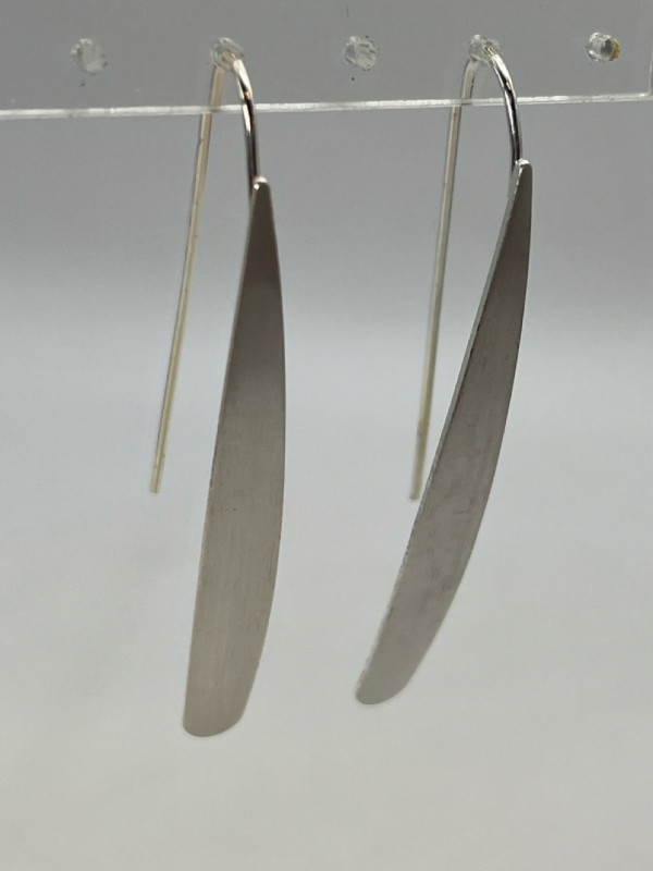 Modern Minimal French Wire Threader Statement Earrings