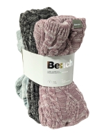 New BENCH. Ladies Slippers Socks 3 Pairs, Size 4-10