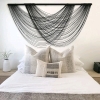 New - Macrame Wall Hanging Black Boho Wall Decor Large Boho Yarn Tapestry - 4