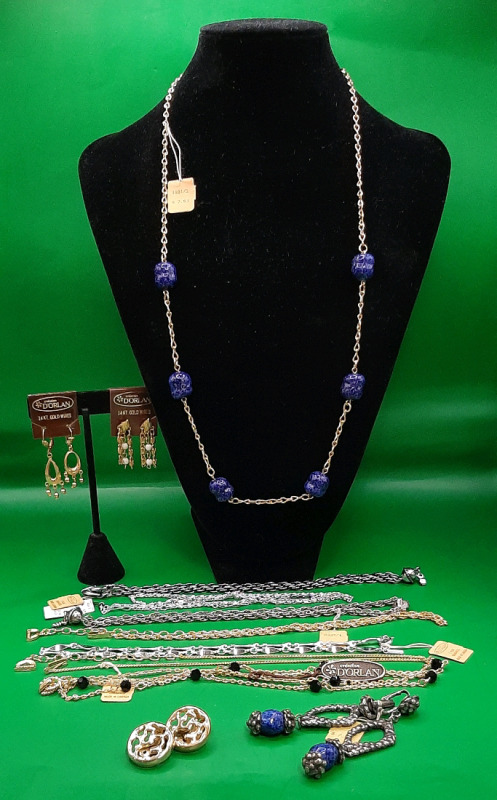 Vintage D'Orlan Jewellery NOS Necklaces, Chains and Earrings