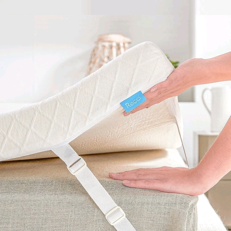 RECCI 3-Inch QUEEN SIZE Memory Foam Mattress Topper Pressure-Relieving Bed Topper