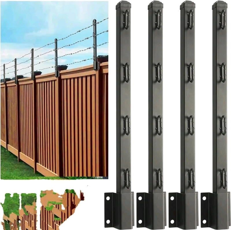 Epcee Fence Post Extender，24" Fence Extension Height (23.5in-8Pack)