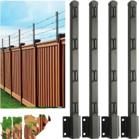 Epcee Fence Post Extender，24" Fence Extension Height (23.5in-8Pack)
