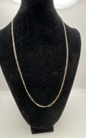 Italy 925 Sterling Silver Figaro 24 Inch Chain