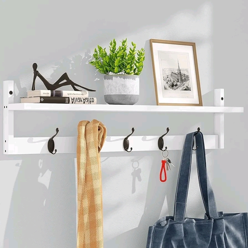 New Ambird Wall Mount Coat Rack With Shelf.