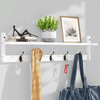 New Ambird Wall Mount Coat Rack With Shelf.