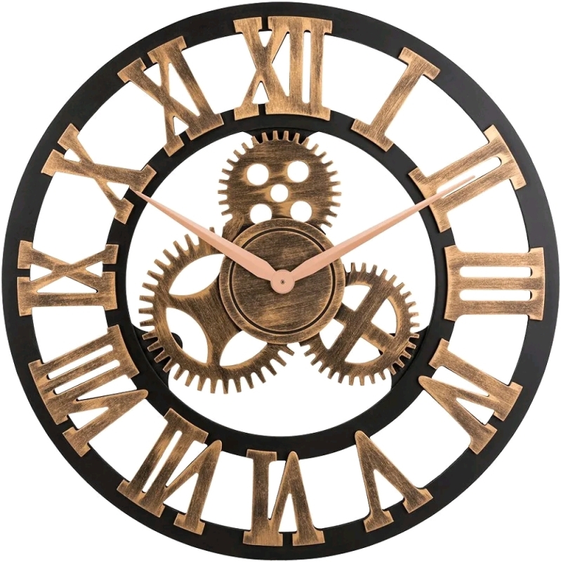 New Oldtown Clocks Silent Hear Wall Clock - 27.5"