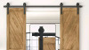 New - Ouji Inc. Sliding Barn Door Brackets for Home Entryways , 82" Rail .