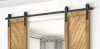 New - Ouji Inc. Sliding Barn Door Brackets for Home Entryways , 82" Rail . - 2