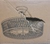 New - Dinglighting 26'' Cage Ceiling Fan with 6-Light and Remote . - 5