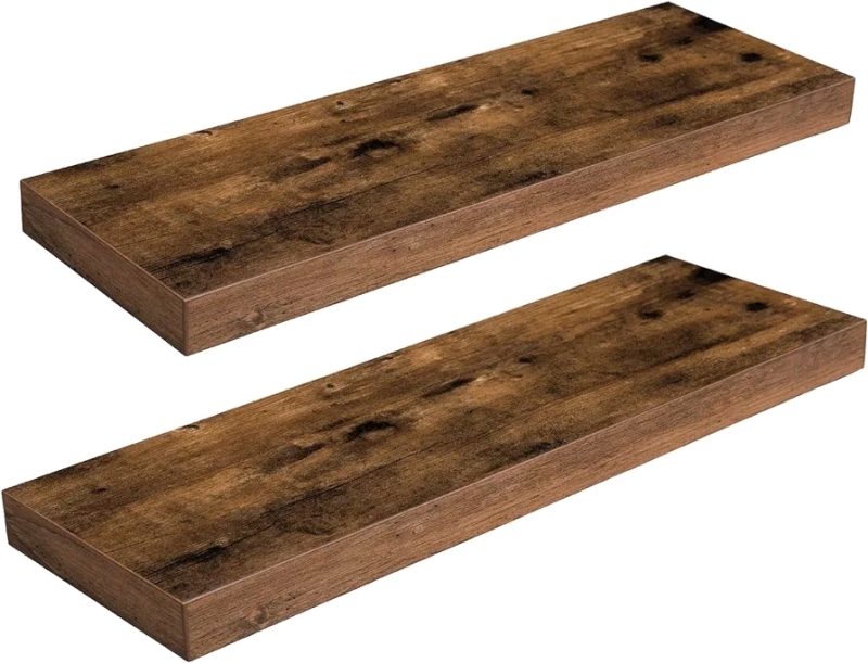 New Floating Shelves - Rustic Brown