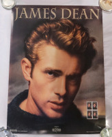 U.S. Postal ' James Dean ' Legends of Hollywood Poster w/4 Stamps . 18"&times;24"