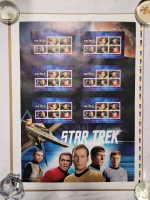 2016 Canada Post Star Trek 50th Anniversary Uncut Press Sheet Stamps w/Original Tube