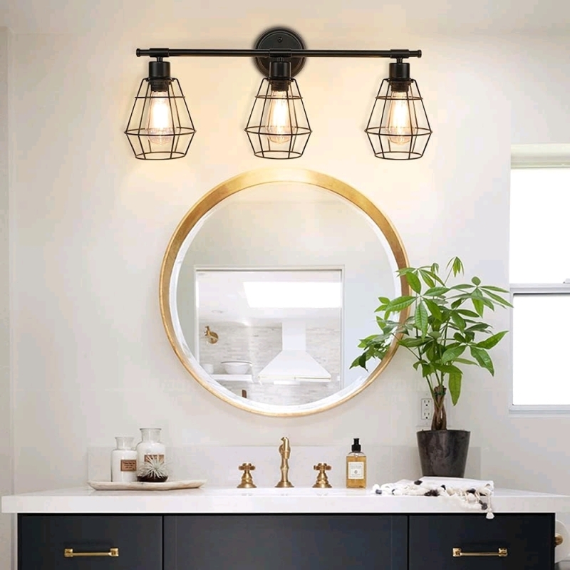 New Depuley Three Light Bathroom Vanity Fixture