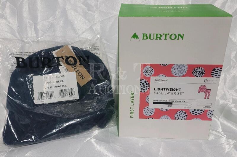 Burton Toddlers Lightweight Base Layer Set , Size 2T & Adult Beanie - New