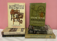 Learning about antiques book lot