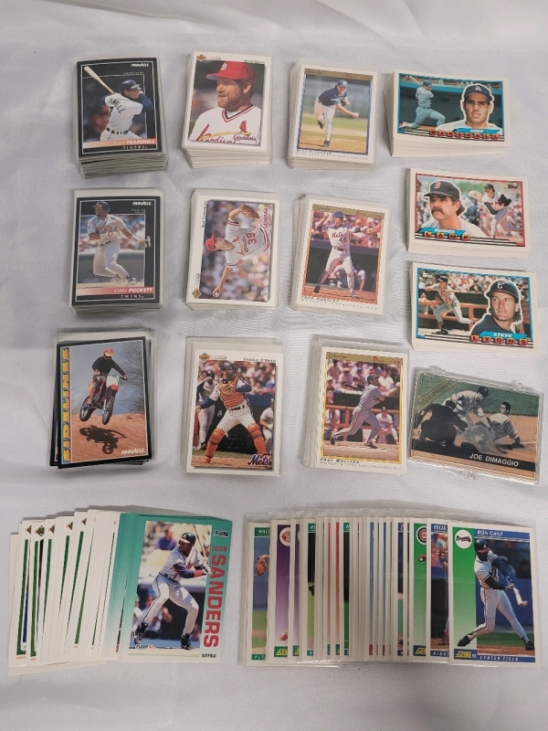 Early 1990s MLB Baseball Trading Card Singles : OPC , UD , Score , Pinnacle , Topps