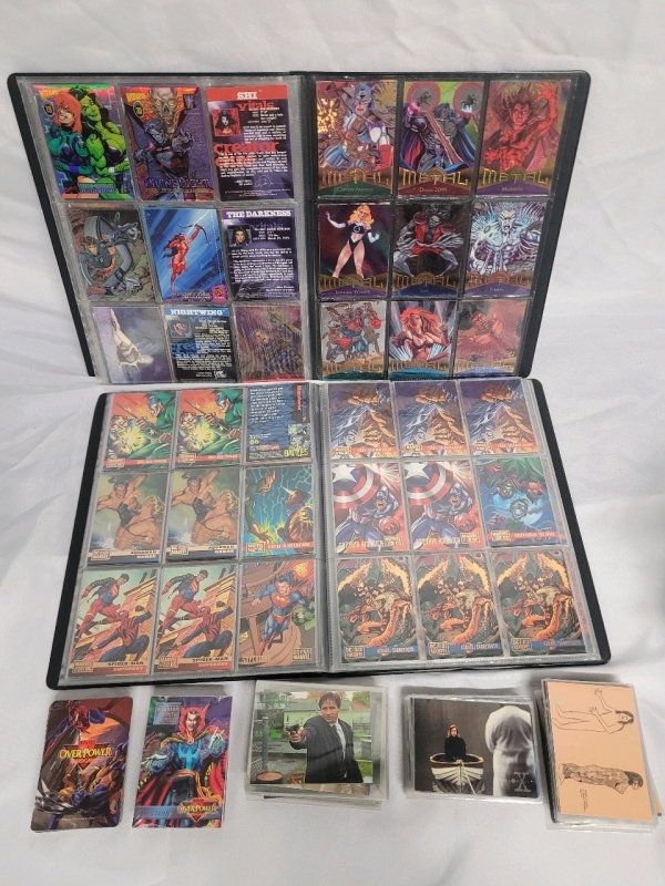Marvel , DC & X-Files Non-Sport Trading Cards and Game Cards