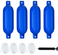 Vivohome Marine Boat Fenders Blue 4PCS / 6.5 x 23 inch