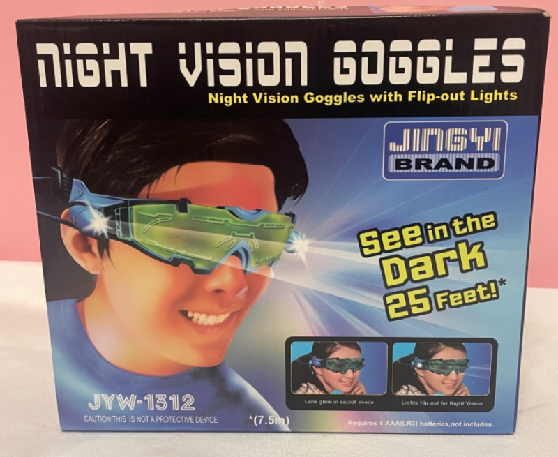 Night Vision Goggles with flip-out lights