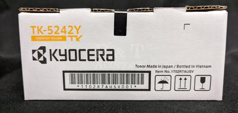 New Kyocera Mita TK-5242Y Original Yellow Toner Cartridge