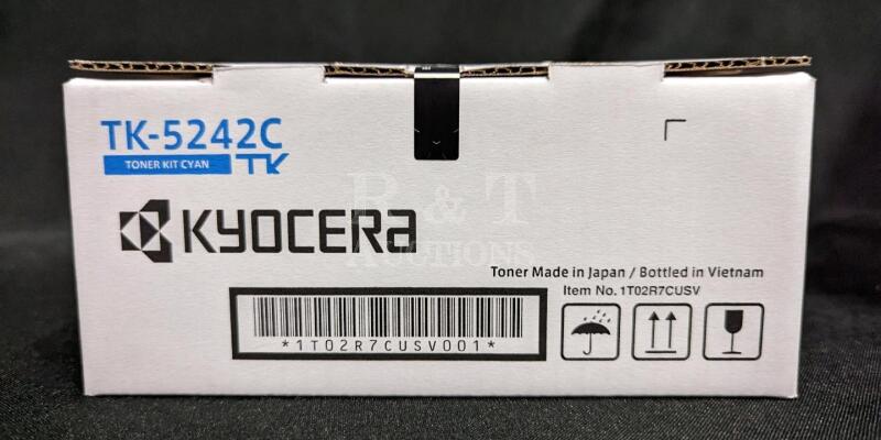 New Kyocera Mita TK-5242C Original Cyan Toner Cartridge