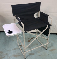 New - Medium Tall Folding Directors Chair Lawn Chair w/Travel Bag