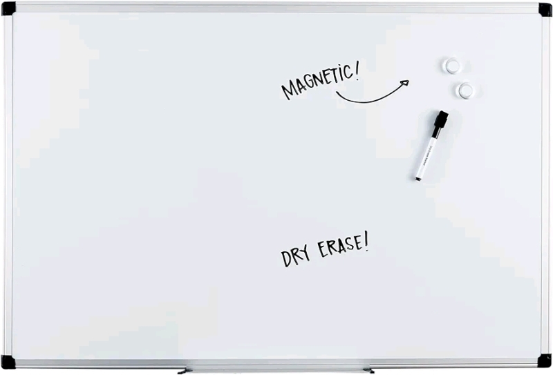 New Amazon Basics Magnetic Framed Dry Erase White Board, 24" x 36"