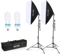 New - Softbox Lighting Kit , Photo Studio Lights Equipment Kit