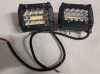51" LED Light Bar Curved Bar Off Road Light w/2pcs LED Pod Fog Lights w/Wiring Harness Kit - 2