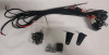 51" LED Light Bar Curved Bar Off Road Light w/2pcs LED Pod Fog Lights w/Wiring Harness Kit - 3