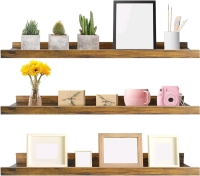 New Set of 3 Floating Shelves for Wall 35.5" long - 3 Different Sizes