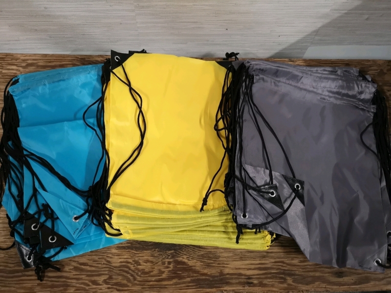 48 New Kacctyen Drawstring Backpacks - 3 different colours