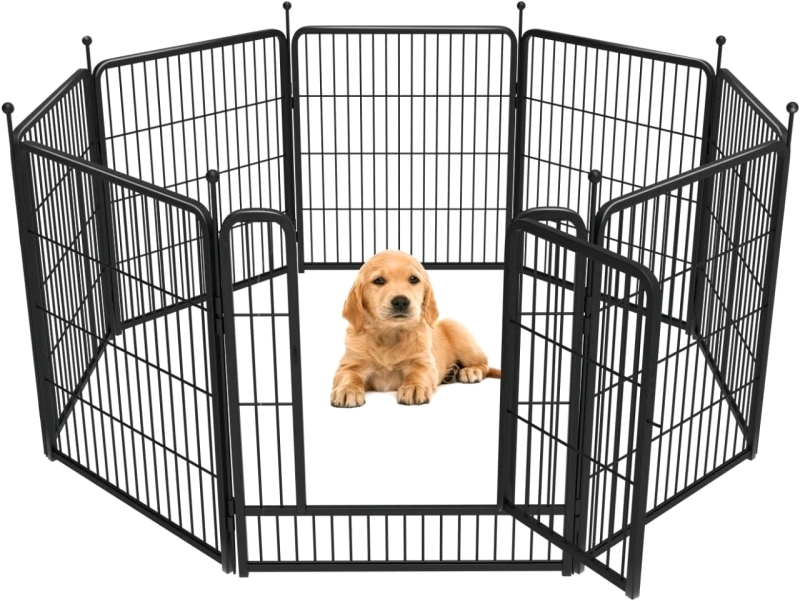 FXW Rollick Dog Playpen Designed for Camping, Yard, 32" Height for Small/Medium Dogs, 8 Panels