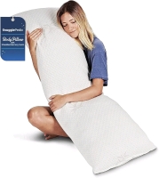 Body Pillow by Snuggle-Pedic - Bamboo Shredded Memory Foam Combination with Kool-Flow Cover