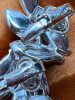 MONET Brushed Silver Earrings and Crown TRIFARI Earrings Signed - 3