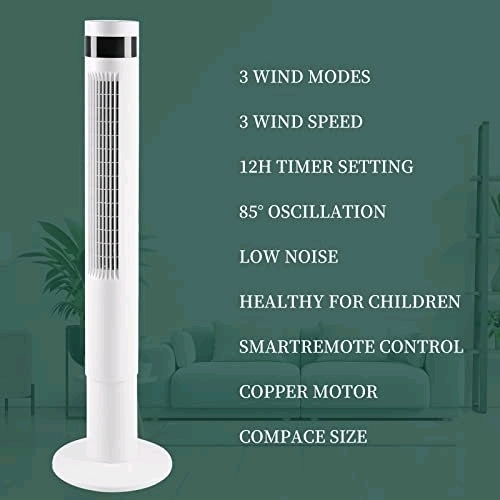 Antarctic Star Oscillating Tower Fan - 43" tall Working