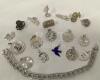 Sterling Charm Bracelet & 18 Charms