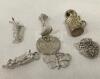 Sterling Charm Bracelet & 18 Charms - 5