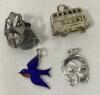 Sterling Charm Bracelet & 18 Charms - 6